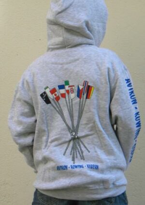 SWEAT ZIPPE CAPUCHE BOUQUET DE PELLES