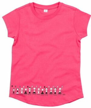 T-SHIRT FILLE PERSONNAGES ROSE